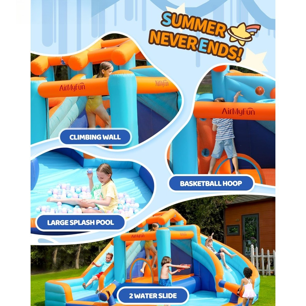 Large Water Slide Bounce House – обзор и цена Kids Outdoor House With Slide