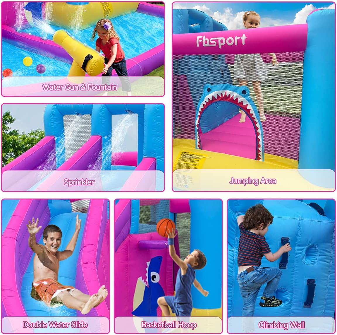 Twin Water Slides Inflatable B – обзор и цена Kids Outdoor House With Slide
