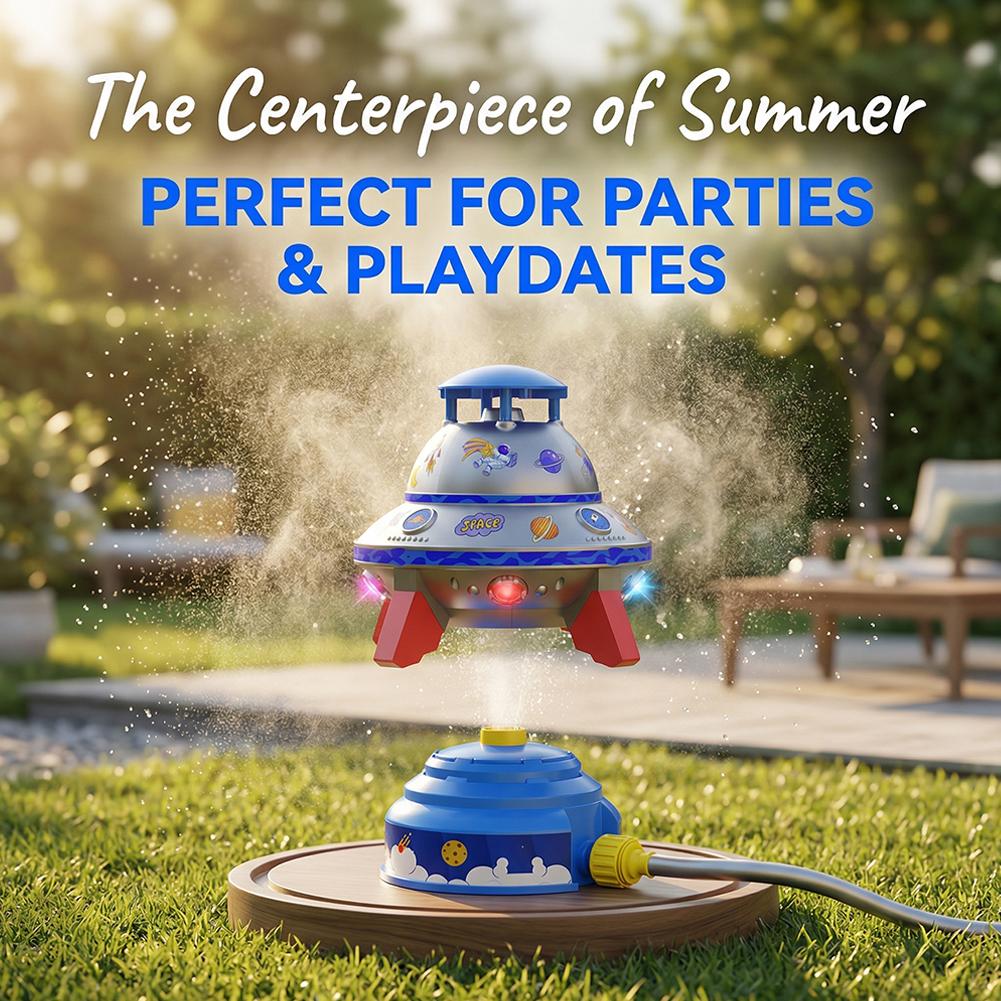 Ufo Space Water Sprinkler Toy  – обзор и цена Kids Outdoor Water Sprinkler