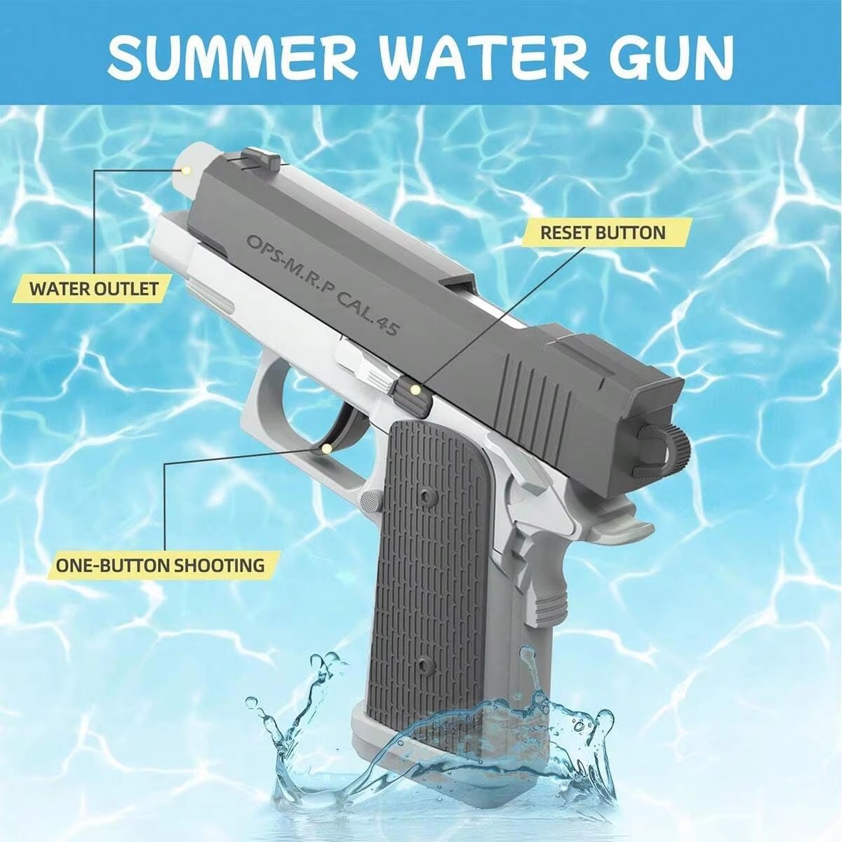 M1911 Summer Water Guns Pistol – обзор и цена Kids Outdoor Music